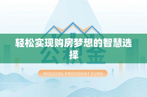 望安轻松实现购房梦想的智慧选择