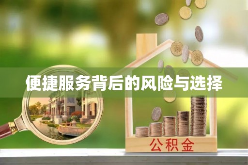 望安便捷服务背后的风险与选择